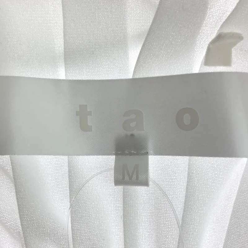tao COMME des GARCONS / タオコムデギャルソン | プリーツ ラウンドカラーシャツ_半袖 | M | レディース