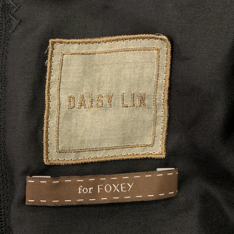 DAISY LIN / デイジーリン | FOXEY ウール混 ドレープ スリーブレス ワンピース | 38 | レディース