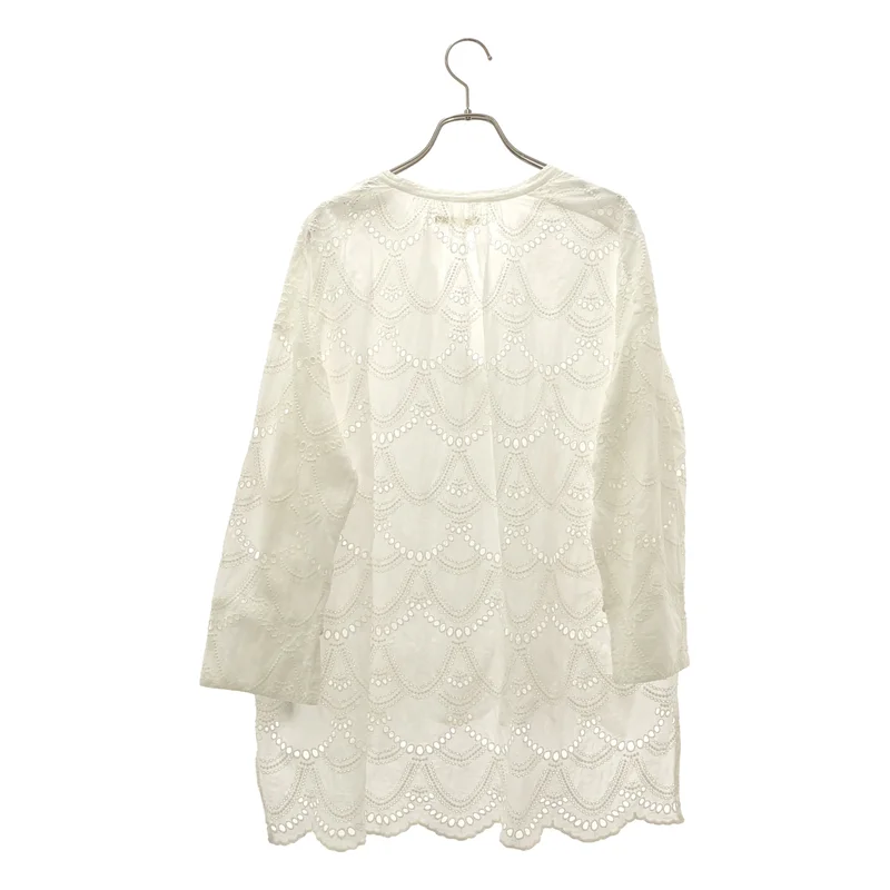 ne Quittez pas / ヌキテパ | COTTON VOILE DOT HEMLA BL 刺しゅうブラウス 010131GT1 |