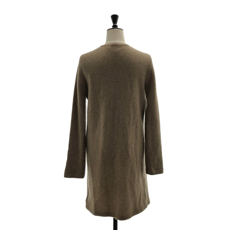 RALPH LAUREN / ラルフローレン | カシミヤ レザーパイピング ロングカーディガン | M | レディース