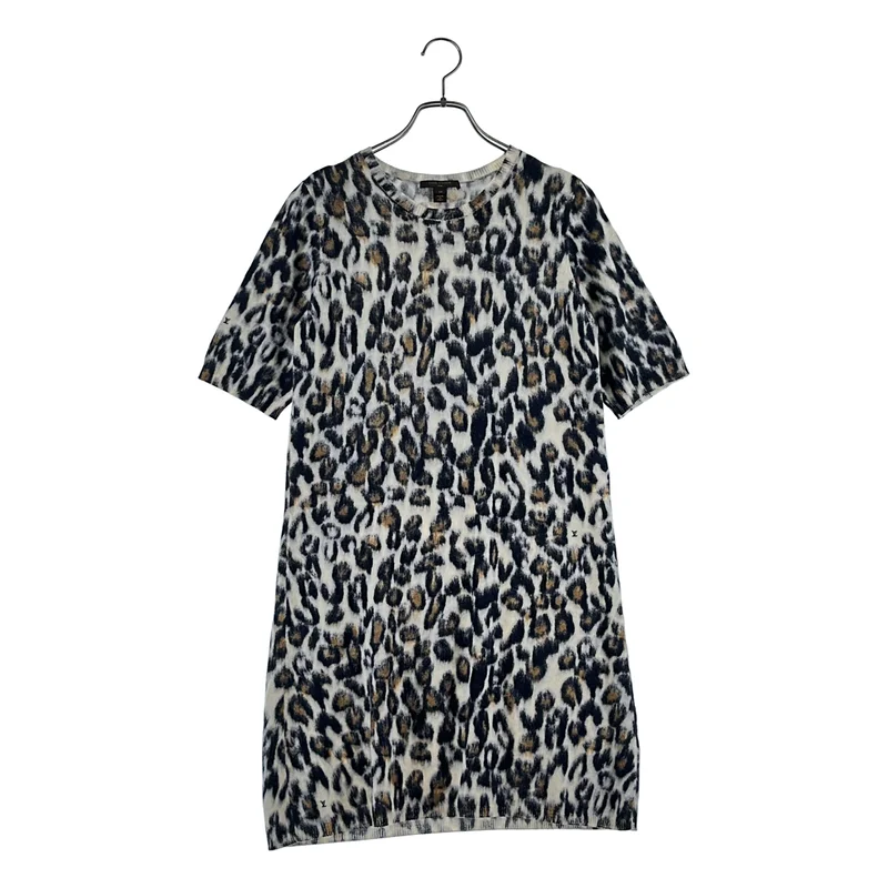 Louis Vuitton / ルイヴィトン | カシミヤ レオパード ショートスリーブ ニット ワンピース | M | レディース