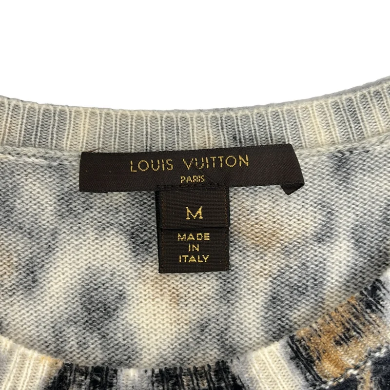 Louis Vuitton / ルイヴィトン | カシミヤ レオパード ショートスリーブ ニット ワンピース | M | レディース
