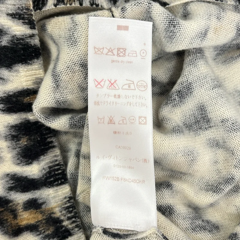 Louis Vuitton / ルイヴィトン | カシミヤ レオパード ショートスリーブ ニット ワンピース | M | レディース