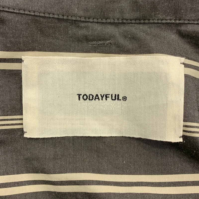 TODAYFUL / トゥデイフル | 2023AW | Stripe Over Shirts / コットン ストライプ オーバーシャツ | F | レディース