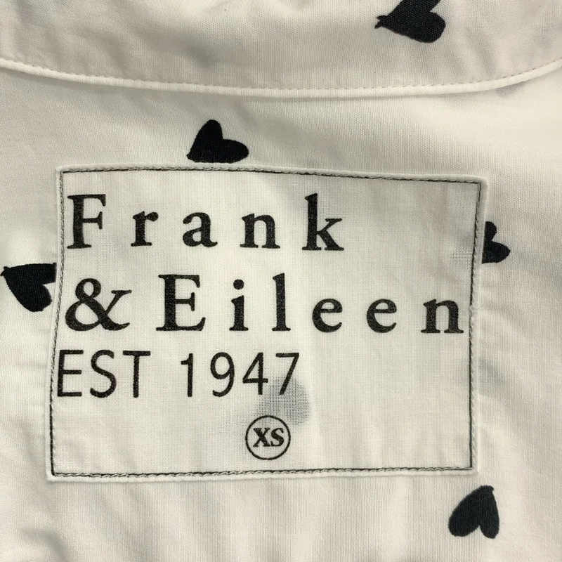 Frank&Eileen / フランクアンドアイリーン | 総柄 ハートロゴ シャツ ブラウス | XS | レディース