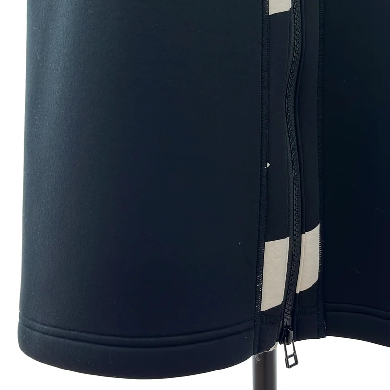 ISSEY MIYAKE / イッセイミヤケ | 2020AW | ボンディング グラフィックプリント ノースリーブ ジップアップワンピース |