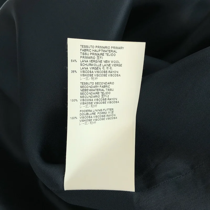 Maison Margiela / メゾンマルジェラ | 2016AW | ウール ストライプパネル Vネック ノースリーブワンピース | 38 | レディース