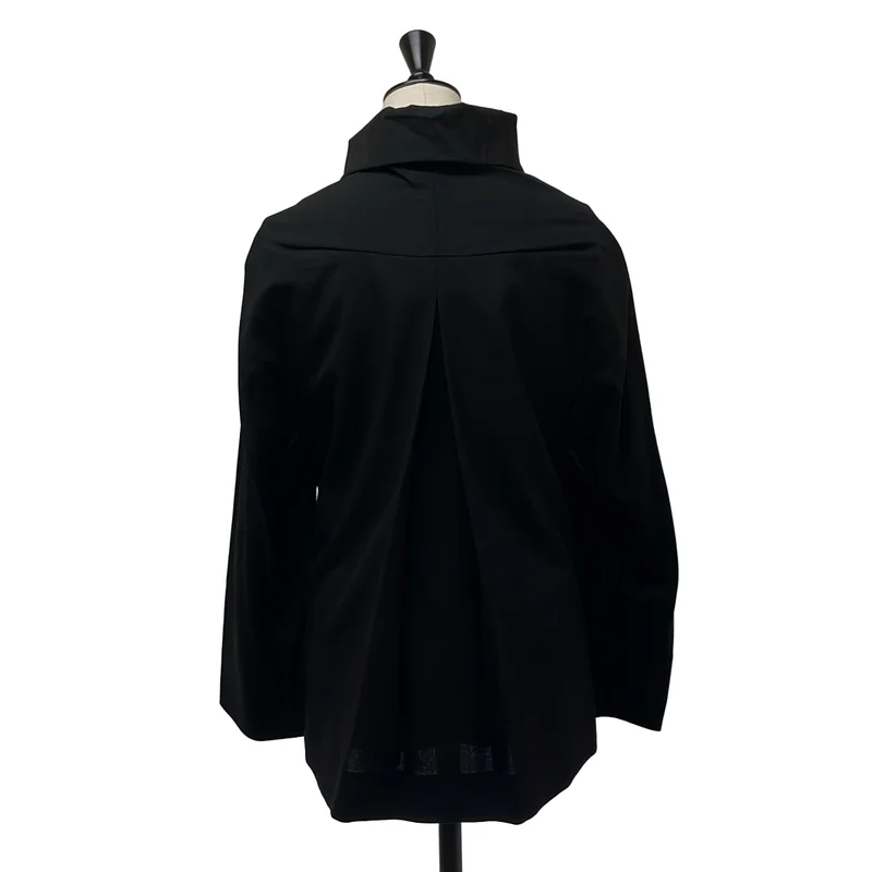 BLACK COMME des GARCONS / ブラックコムデギャルソン | 2017AW | 変形 オーバーシルエット シングルブレスト ジャケット | XS | レディース