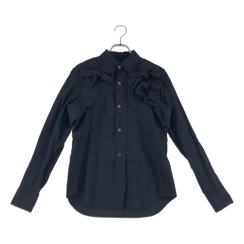 COMME des GARCONS / コムデギャルソン | 2015AW | コットン リボン ドッキング シャツ | XS | レディース