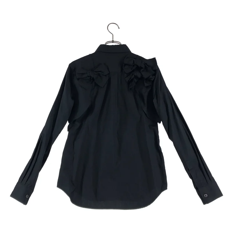 COMME des GARCONS / コムデギャルソン | 2015AW | コットン リボン ドッキング シャツ | XS | レディース