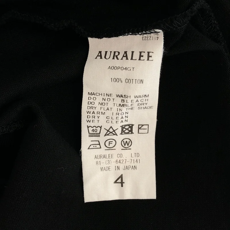 AURALEE / オーラリー | LUSTER PLAITING BOAT NECK TEE Tシャツ | 4 | メンズ