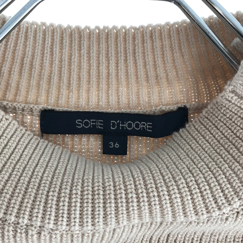 SOFIE D'HOORE / ソフィードール | コットン ショルダーボタン クルーネックニット | 36 | レディース