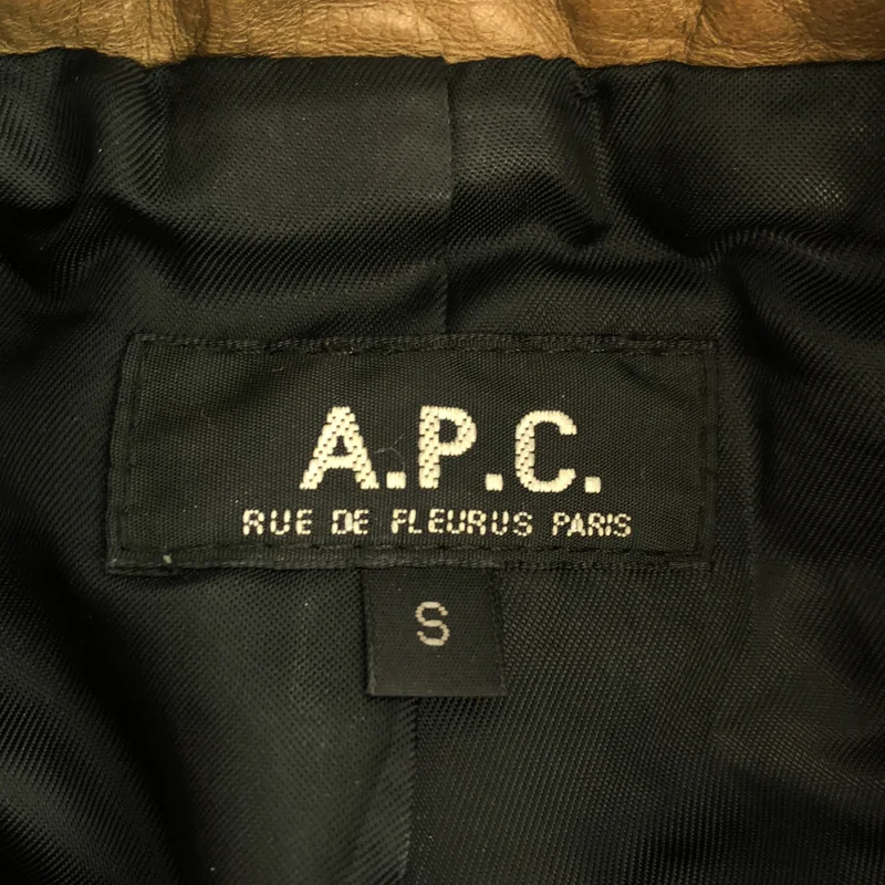 A.P.C. / アーペーセー | レザージャケット | S | レディース