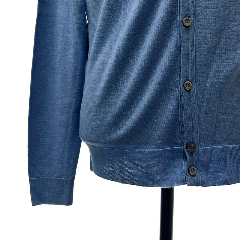 JOHN SMEDLEY / ジョンスメドレー | メリノウール Vネックカーディガン | M | メンズ
