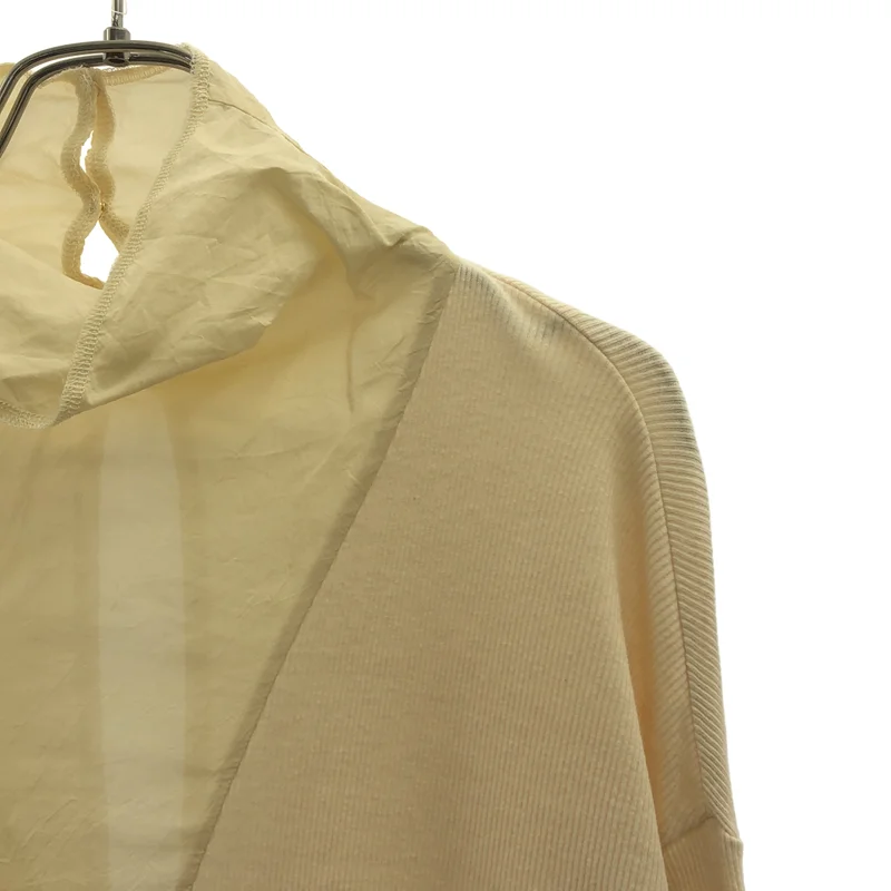 6(ROKU) / ロク | SILK HIGH NECK RIB PULLOVER / シルクネック リブ カットソー |