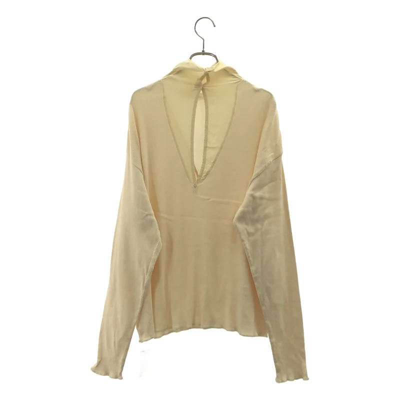 6(ROKU) / ロク | SILK HIGH NECK RIB PULLOVER / シルクネック リブ カットソー |