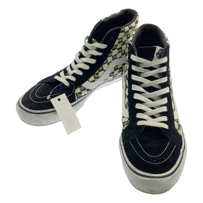 SUPREME / シュプリーム | ×Vans / Checker Logo Sk8-Hi チェッカー ロゴ スケート ハイカットスニーカー | 27.5 | メンズ