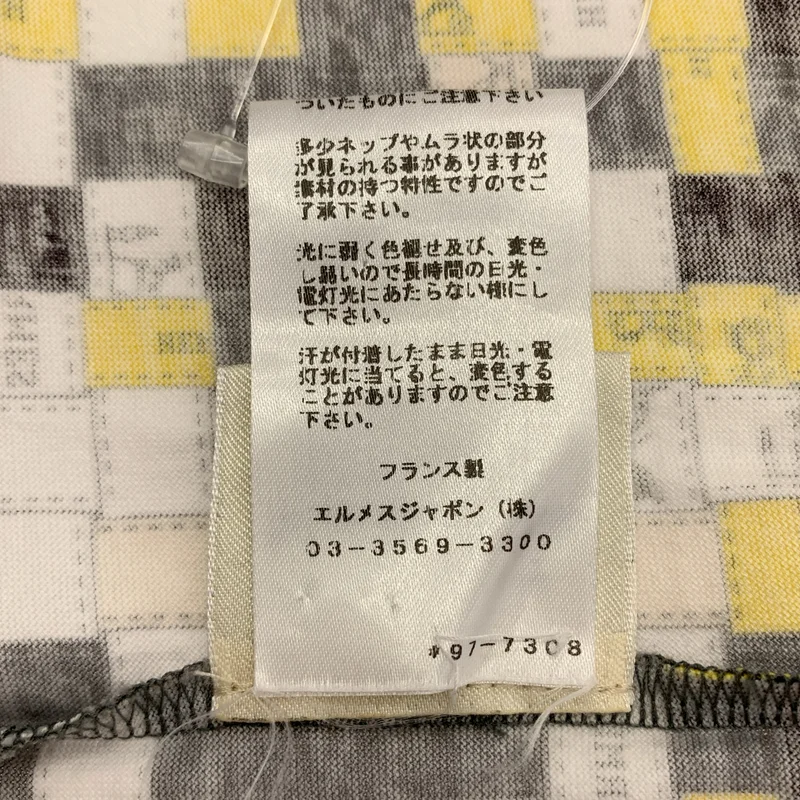 HERMES / エルメス | ボリュデュック コットン 総柄 ワンピース | 40 | レディース