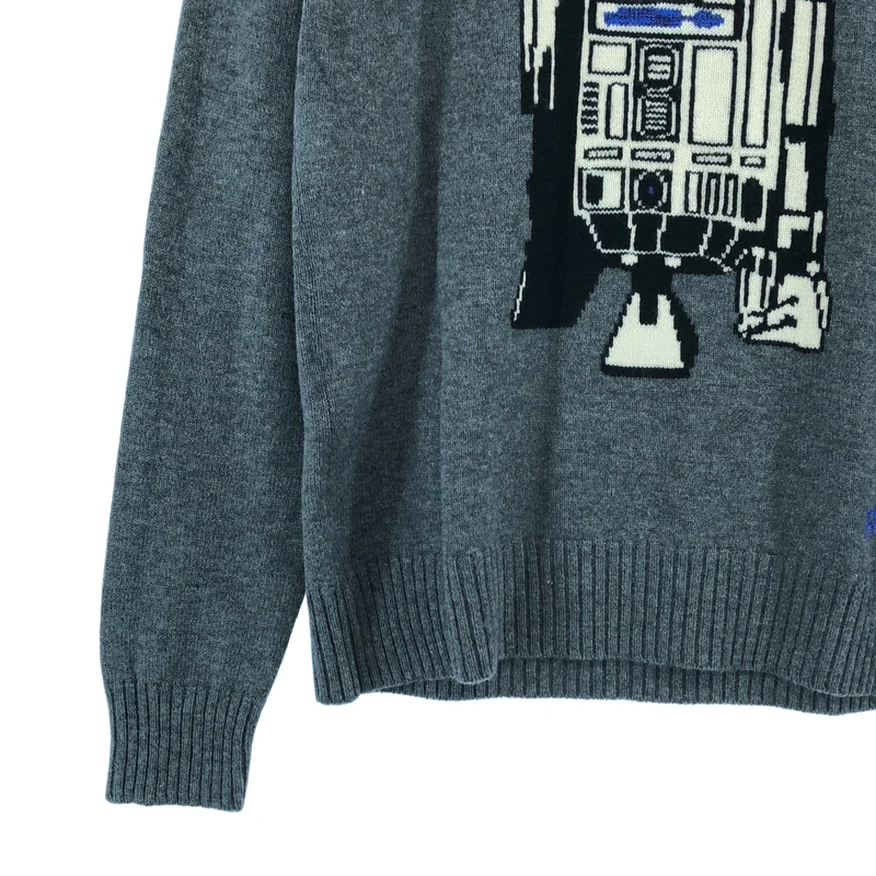 MUVEIL WORK / ミュベールワーク | × STAR WARS / ウール R2-D2 クルーネックニット | 40 | レディース