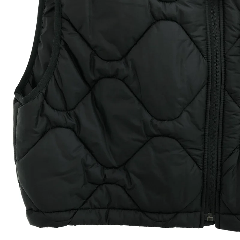 JANE SMITH / ジェーンスミス | NYLON TAFFETA ARMY QUILT VEST / ナイロンタフタ アーミーキルティング ショートベスト | S | レディース