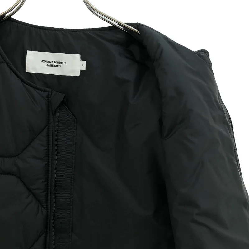 JANE SMITH / ジェーンスミス | NYLON TAFFETA ARMY QUILT VEST / ナイロンタフタ アーミーキルティング ショートベスト | S | レディース