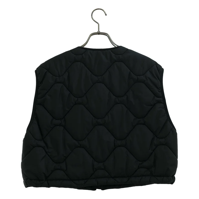 JANE SMITH / ジェーンスミス | NYLON TAFFETA ARMY QUILT VEST / ナイロンタフタ アーミーキルティング ショートベスト | S | レディース