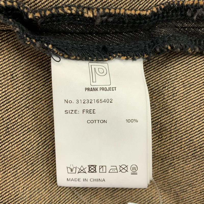PRANK PROJECT / プランクプロジェクト | 2WAY Denim Over Coat / ブラックデニム オーバー コート | F | レディース