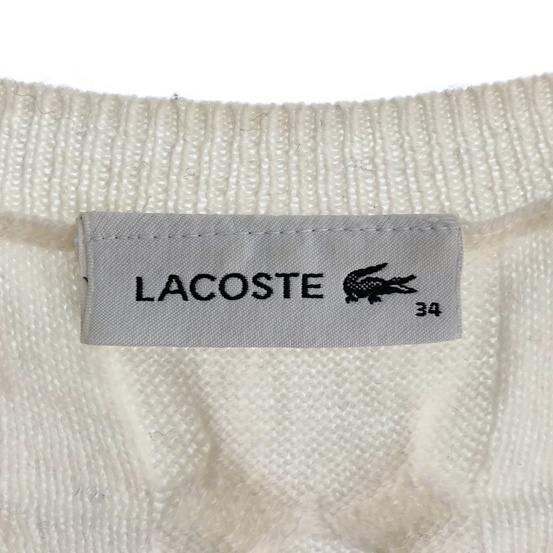 LACOSTE / ラコステ | ケーブル ニット_長袖 AF178EL | 34 | レディース