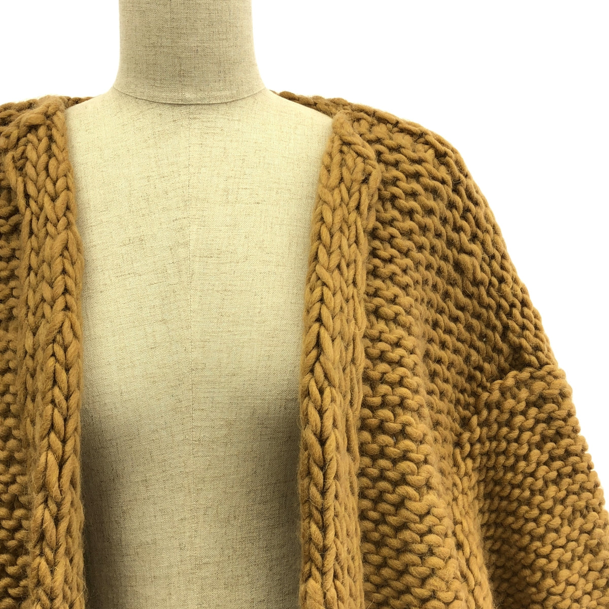 Maiami basic / マイアミベーシック | ウール ニット カーディガン | F | キャメル | レディース Maiami basic / マイアミベーシック | ウール ニット カーディガン | F