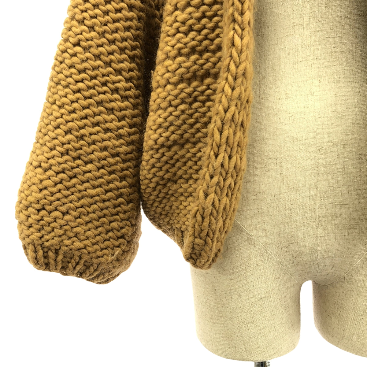 Maiami basic / マイアミベーシック | ウール ニット カーディガン | F | キャメル | レディース Maiami basic / マイアミベーシック | ウール ニット カーディガン | F