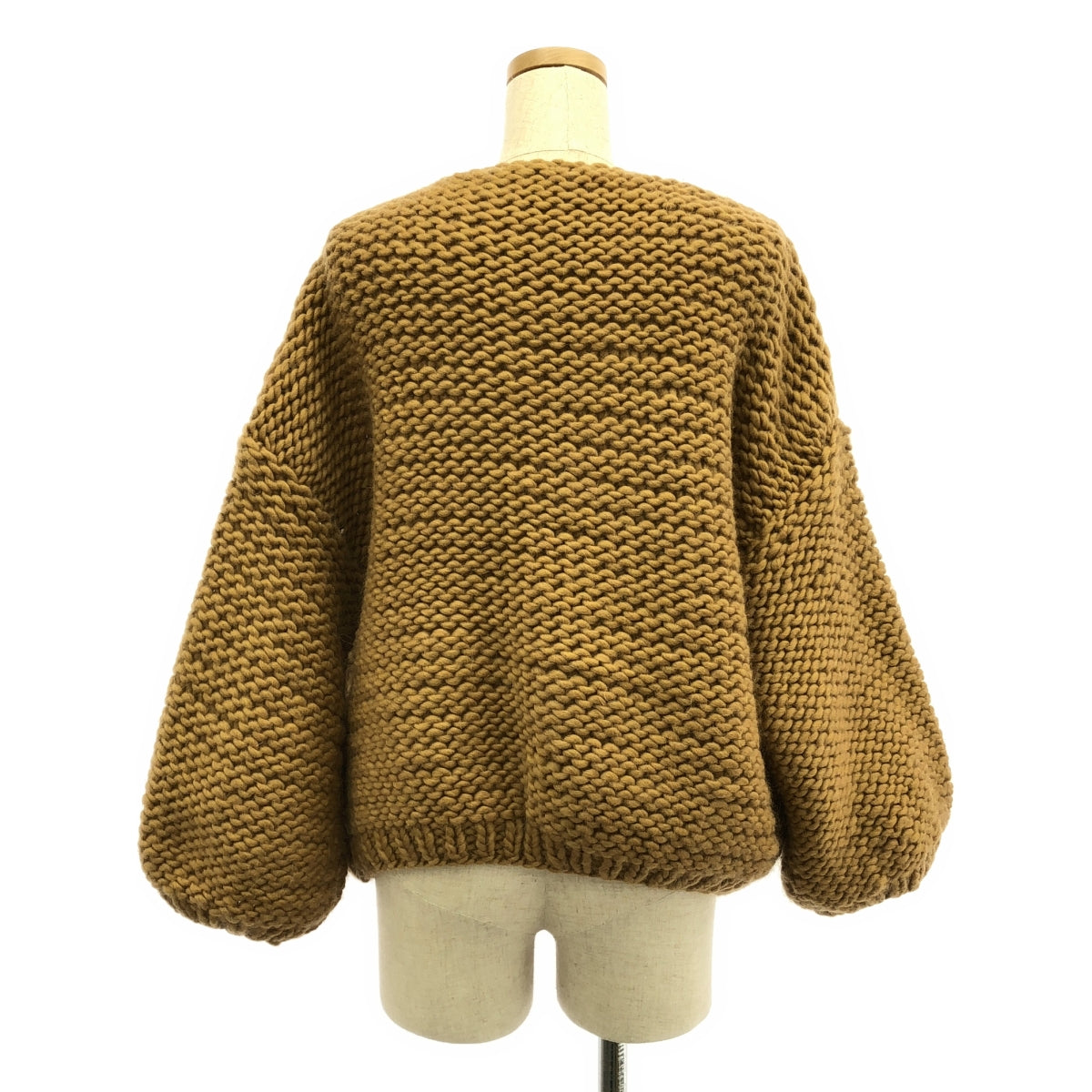 Maiami basic / マイアミベーシック | ウール ニット カーディガン | F | キャメル | レディース Maiami basic / マイアミベーシック | ウール ニット カーディガン | F