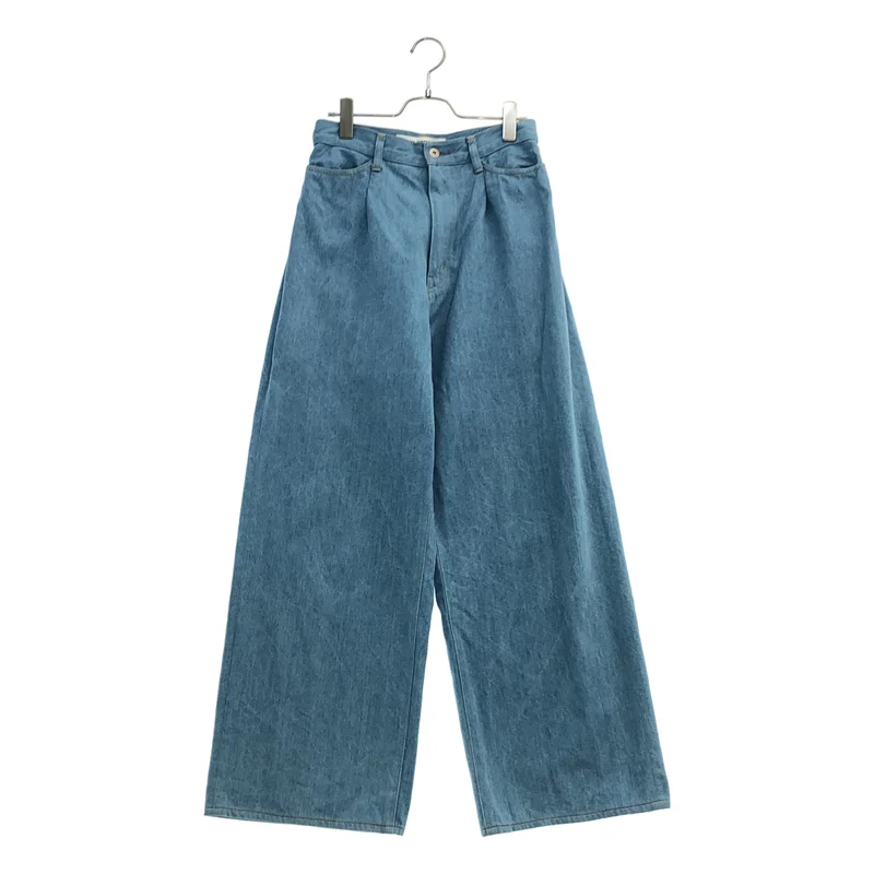 JUNYA WATANABE / ジュンヤワタナベ | 2024SS | デニム タック ワイドパンツ JM-P016 | M | メンズ