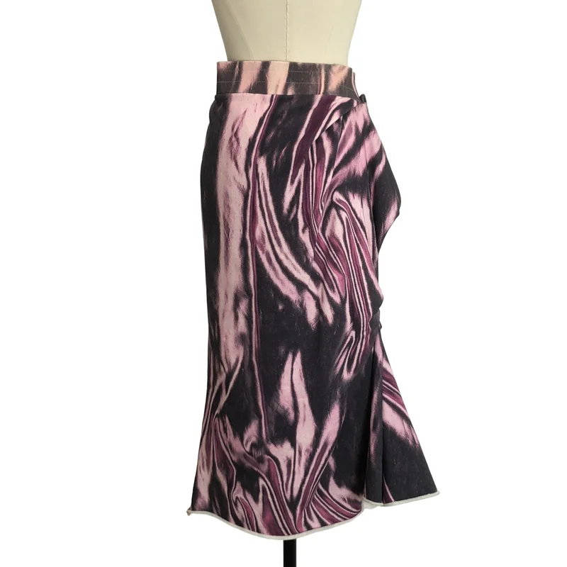 DRIES VAN NOTEN / ドリスヴァンノッテン | プリント スウェット スカート | S | レディース