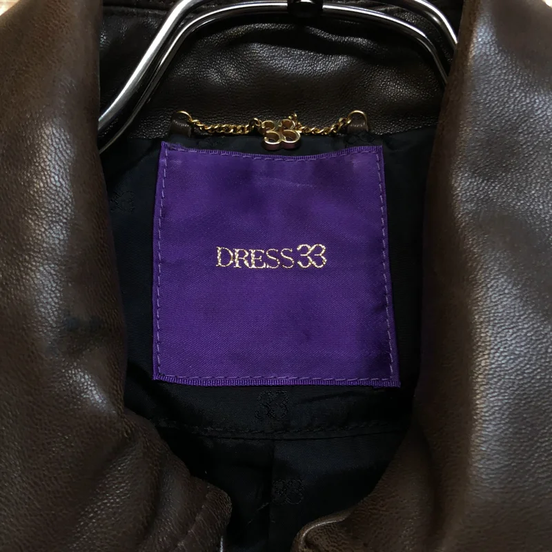DRESS33 / ドレスサーティースリー | 羊革 ラムレザー ラビットファー ジップ ジャケット | 46 | メンズ