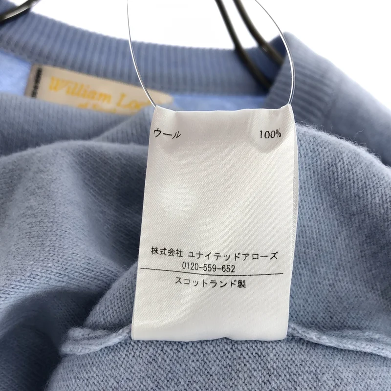 WILLIAM LOCKIE / ウィリアムロッキー | UNITED ARROWS 別注 / サドルショルダー クルーネックニット |