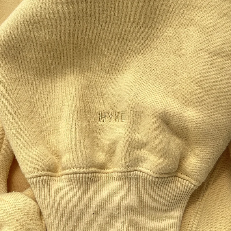 HYKE / ハイク | コットン ロゴ ジップ スウェット フーディ | 3 | レディース