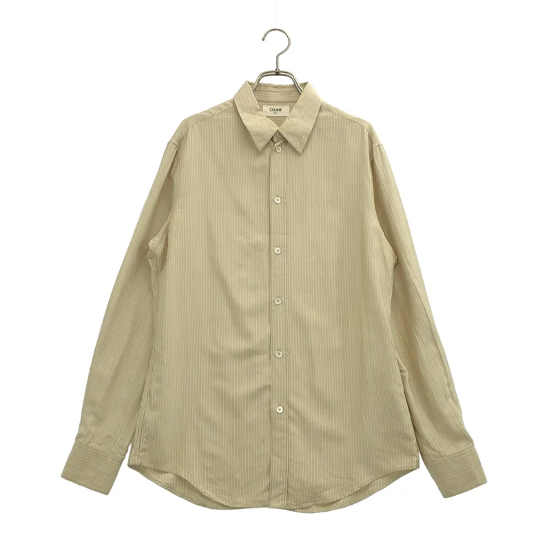 CELINE / セリーヌ | シルク ストライプシャツ | 39 | メンズ