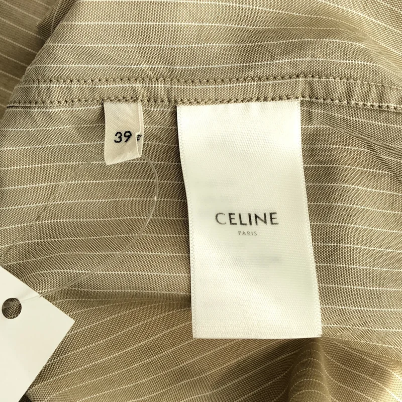 CELINE / セリーヌ | シルク ストライプシャツ | 39 | メンズ