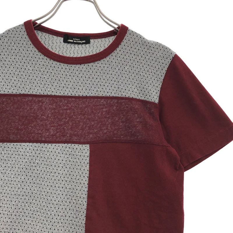 tricot COMME des GARCONS / トリココムデギャルソン | 1999AW | 製品染め 異素材 ドット クルーネックカットソー |