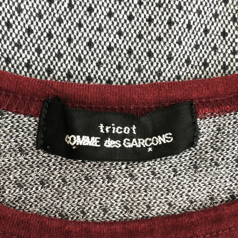 tricot COMME des GARCONS / トリココムデギャルソン | 1999AW | 製品染め 異素材 ドット クルーネックカットソー |