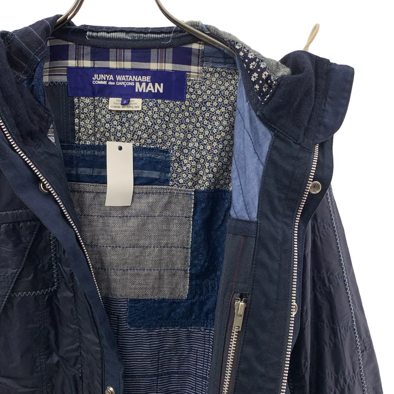JUNYAWATANABE COMMEdesGARCONS MAN / ジュンヤワタナベマン | 2015SS | パッチワーク フーデッドジャケット | S | メンズ