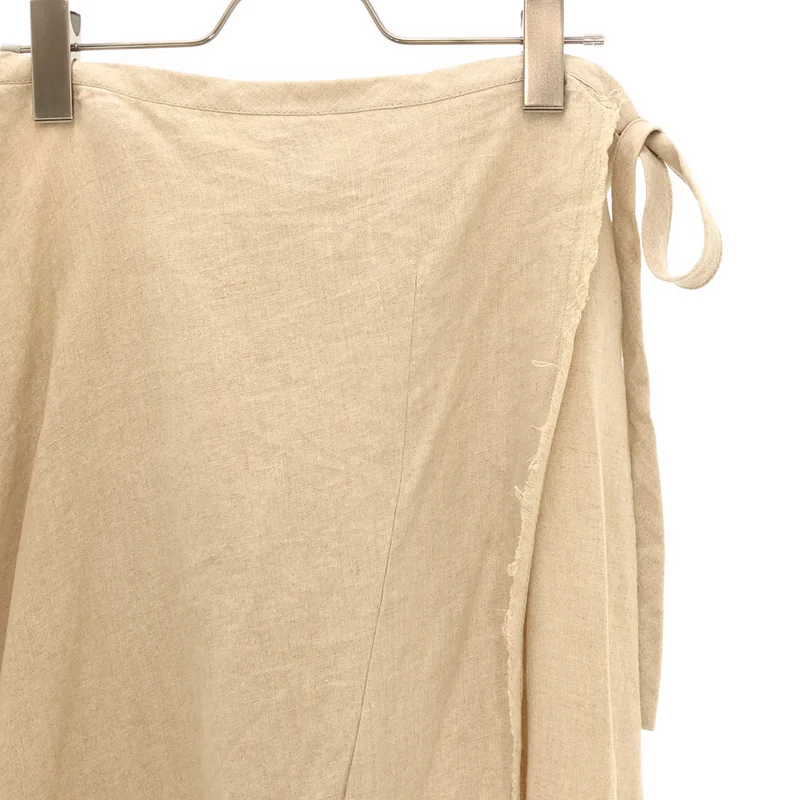tricot COMME des GARCONS / トリココムデギャルソン | 2003SS | リネン 断ち切り ラップスカート | M | レディース
