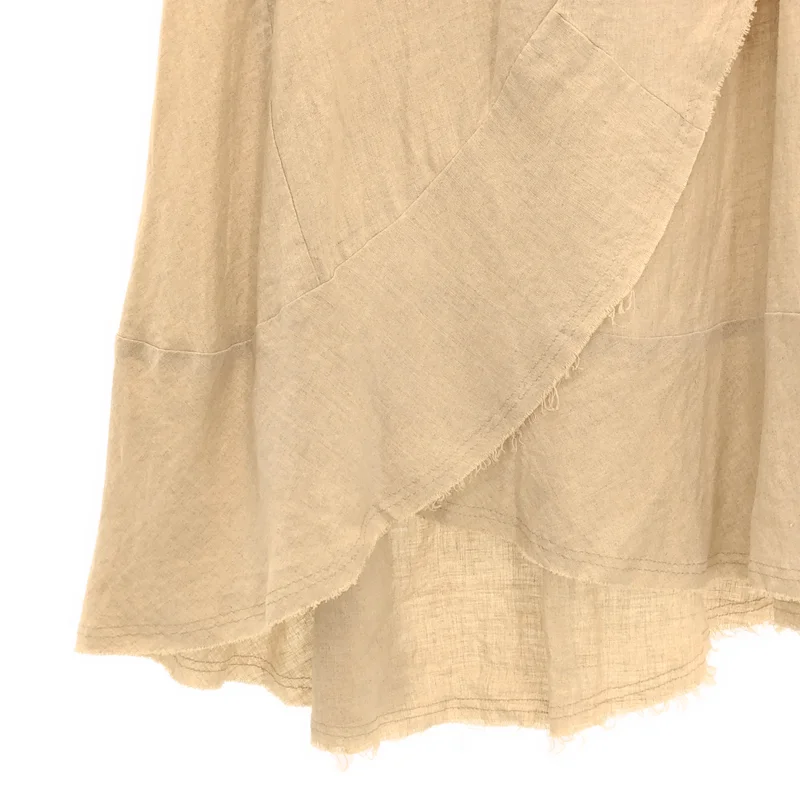 tricot COMME des GARCONS / トリココムデギャルソン | 2003SS | リネン 断ち切り ラップスカート | M | レディース