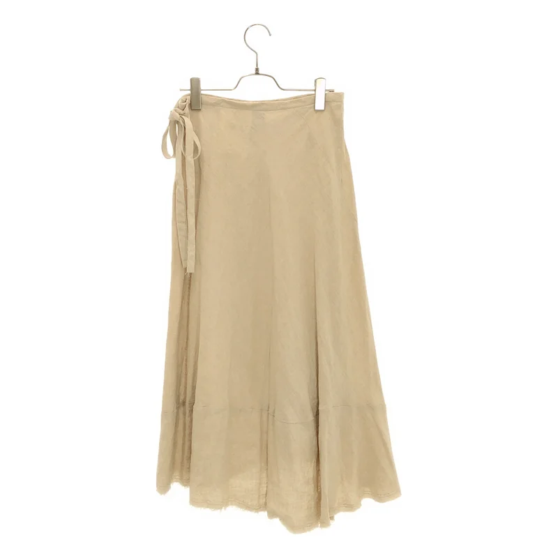 tricot COMME des GARCONS / トリココムデギャルソン | 2003SS | リネン 断ち切り ラップスカート | M | レディース