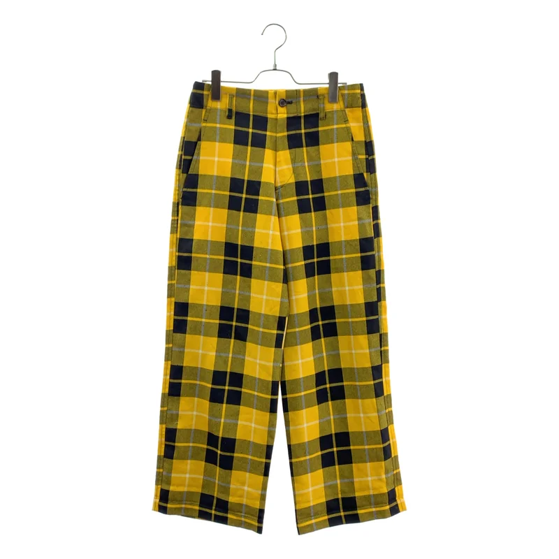 COMME des GARCONS COMME des GARCONS / コムコム | タータンチェック ワイド スラックス パンツ | M | レディース