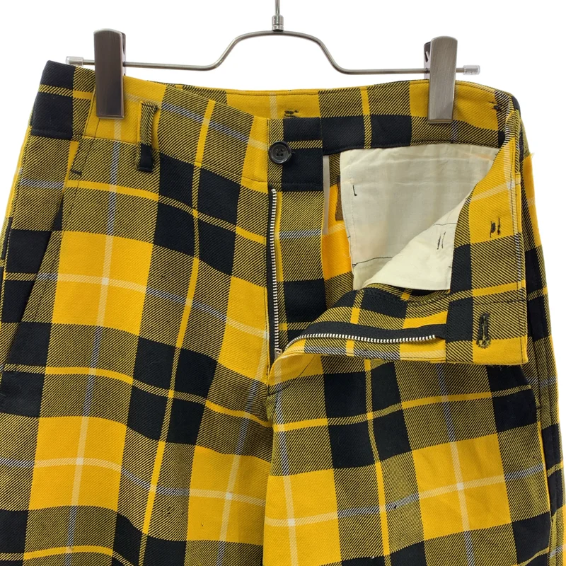 COMME des GARCONS COMME des GARCONS / コムコム | タータンチェック ワイド スラックス パンツ | M | レディース