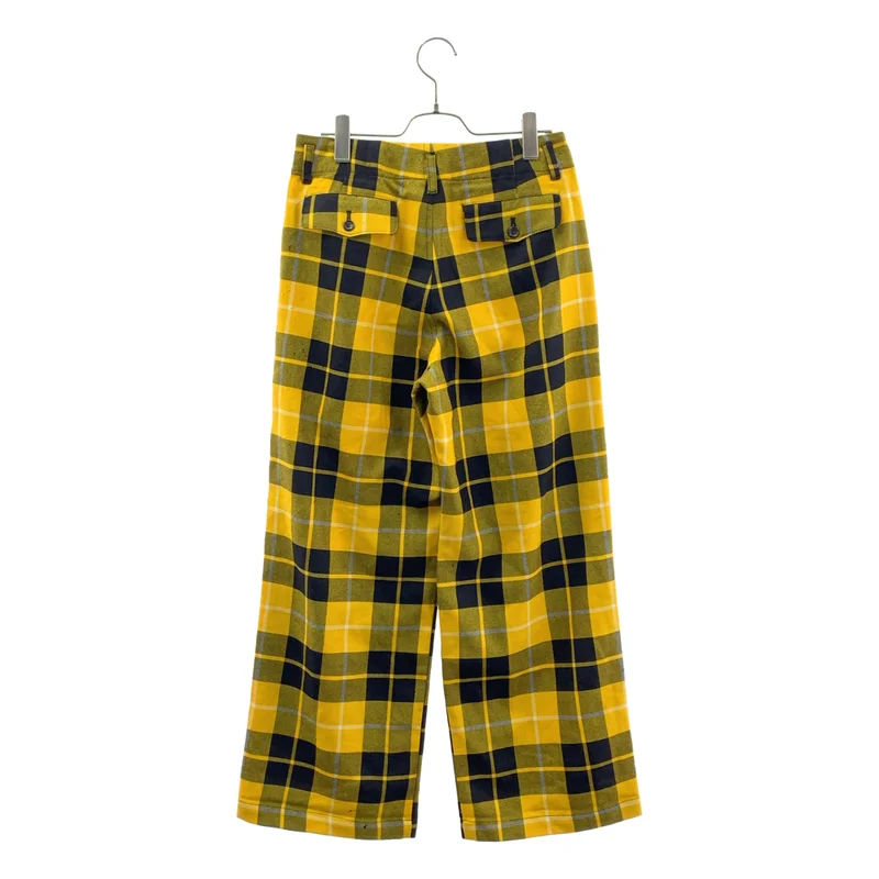 COMME des GARCONS COMME des GARCONS / コムコム | タータンチェック ワイド スラックス パンツ | M | レディース