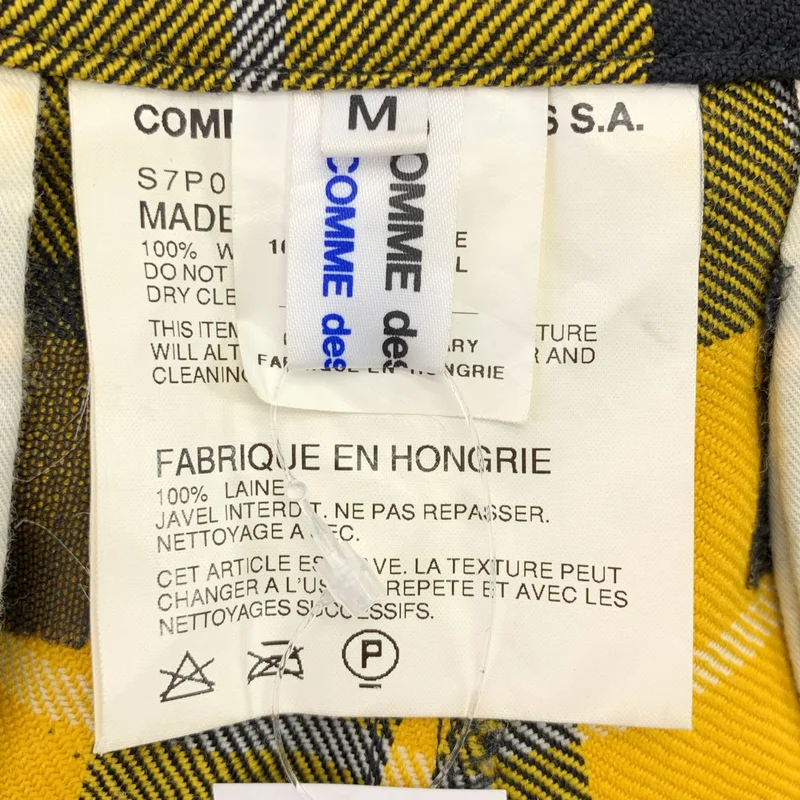 COMME des GARCONS COMME des GARCONS / コムコム | タータンチェック ワイド スラックス パンツ | M | レディース
