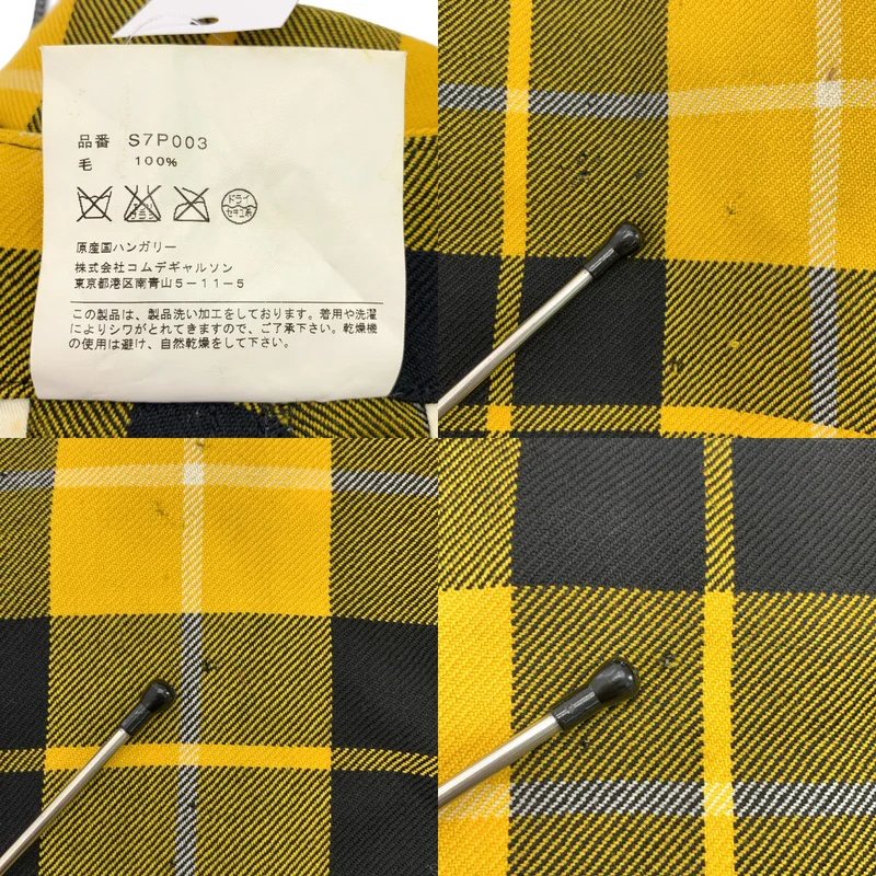 COMME des GARCONS COMME des GARCONS / コムコム | タータンチェック ワイド スラックス パンツ | M | レディース