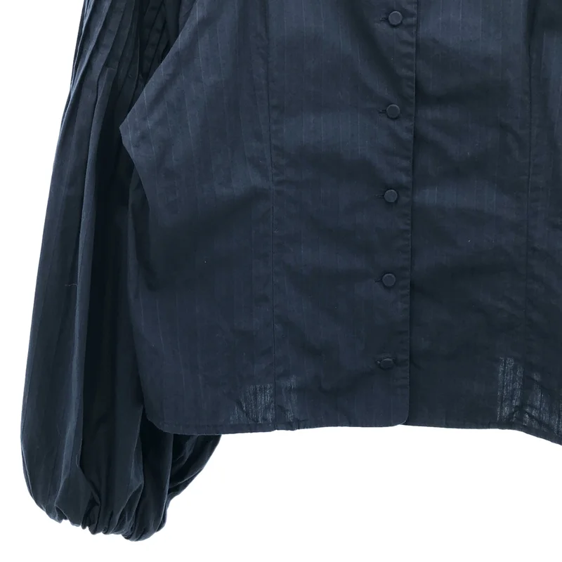 ne Quittez pas / ヌキテパ | Poplin Tuck Sleeve Top ピンタック シャツ |